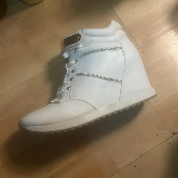 White Wedge woman’s sneakers - Picture 2 of 6